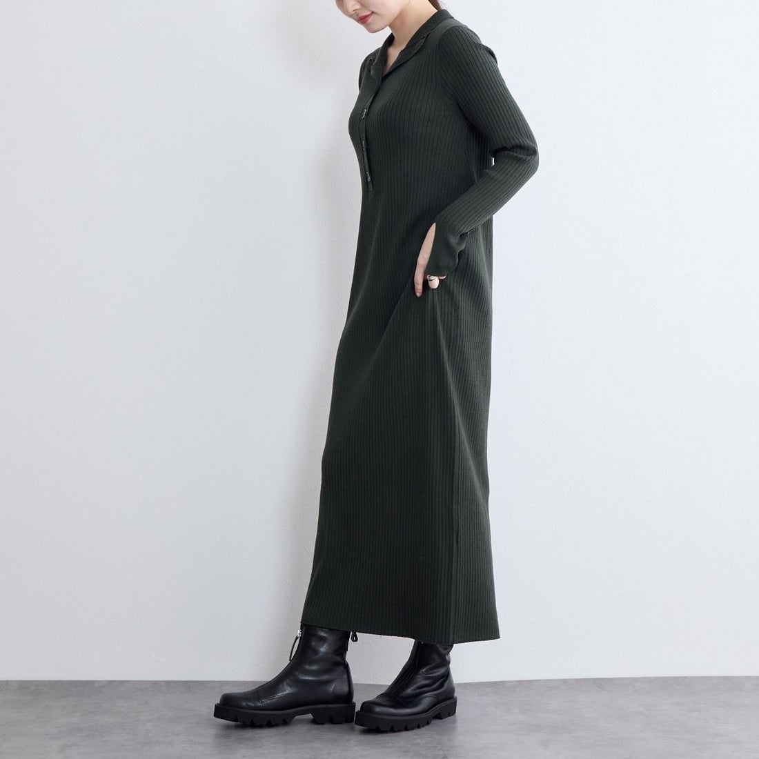 ヒミコ 卑弥呼 トラックソールフロントジップブーツ/641409