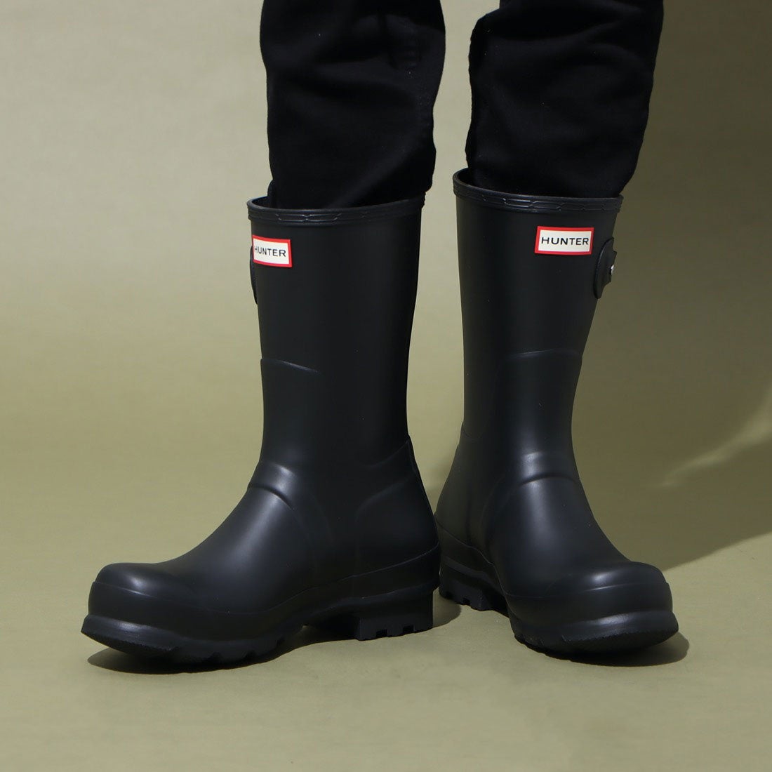 ハンター HUNTER オリジナル ショート レインブーツ （ネイビー