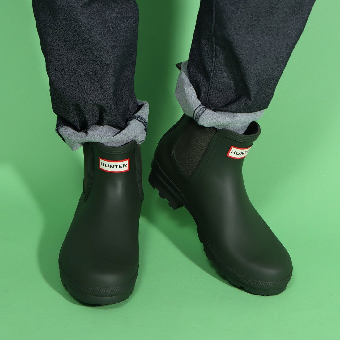 ハンター HUNTER 【メンズ】ニューフィットオリジナルチェルシー （BLK