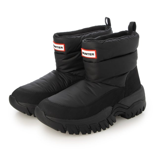ハンター HUNTER レディース イン/アウト パッファーニットブーツ