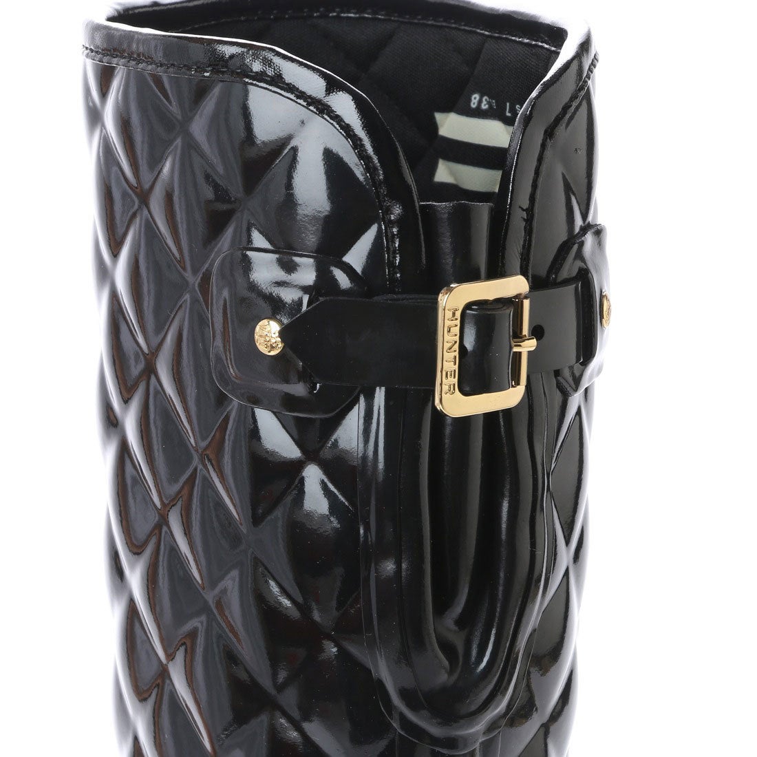 ハンター HUNTER REFINED GLOSS QUILT TALL （BLK） -アウトレット通販