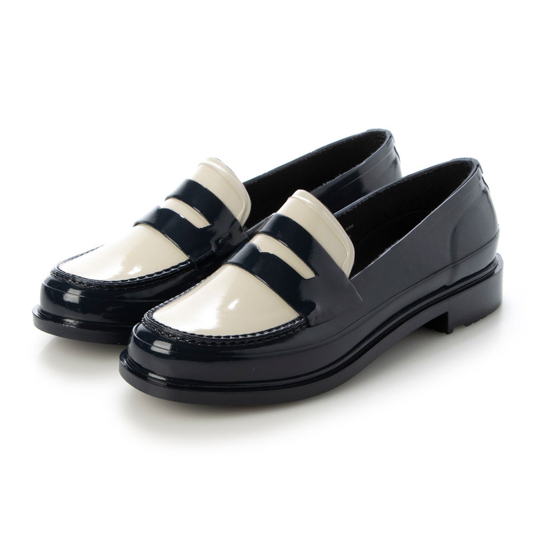 ハンター HUNTER ORIGINAL PENNY LOAFER （NAVY / OFF WHITE