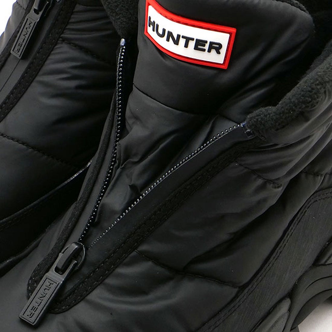 ハンター HUNTER INTREPID WANDERER ANKLE ZIP SNOW BOOT BLACK