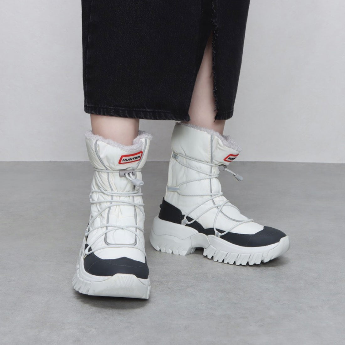 ハンター HUNTER 【レディース】リサイクルポリエステルスノーブーツ
