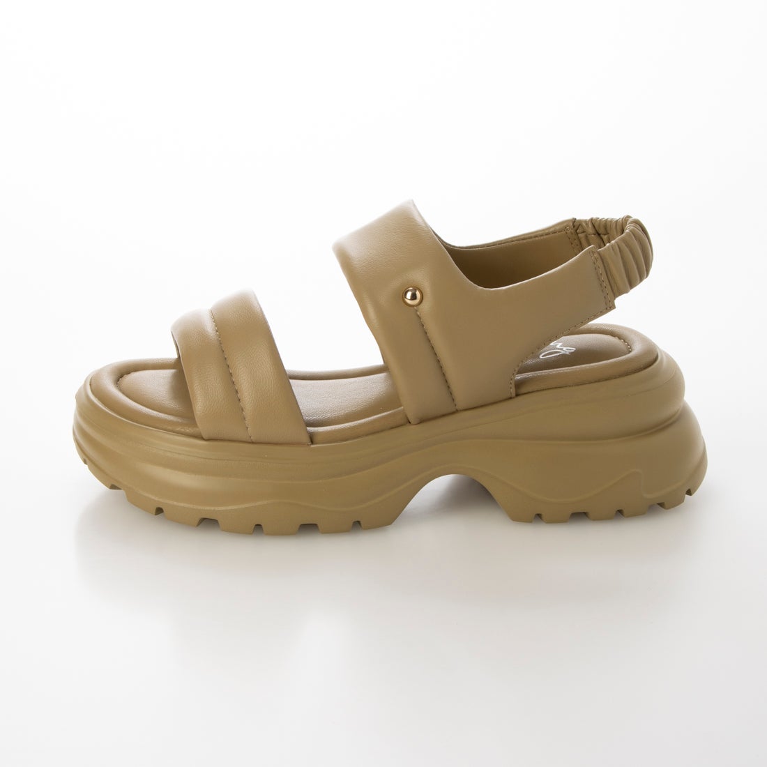 イング ing 厚底ダブルベルトスポーツサンダル （ベージュ） -Mode et