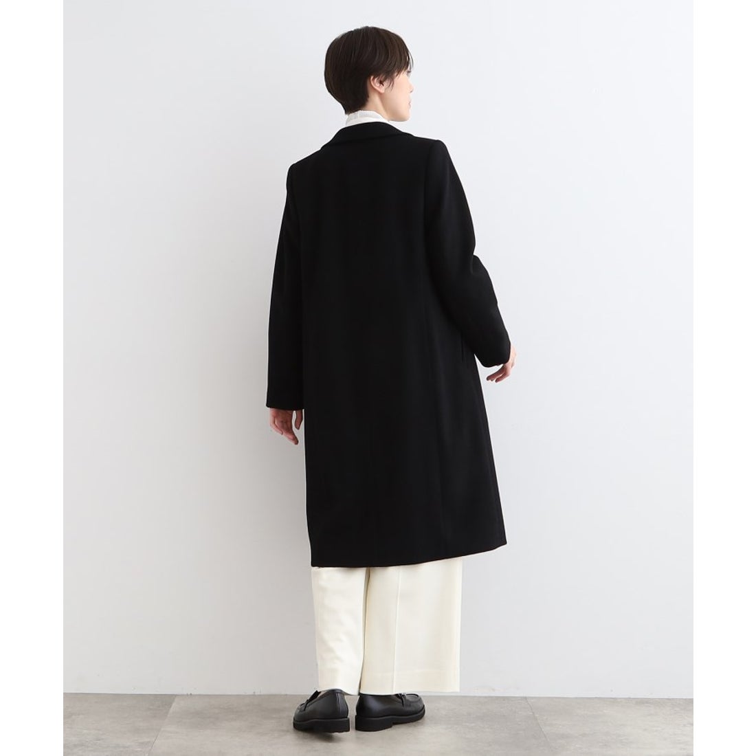 インディヴィ INDIVI 【定番人気！/名品コート/日本製】ウール100