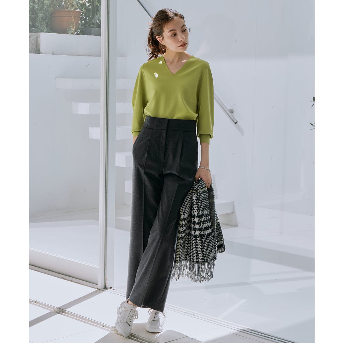 ICB 【先行予約・WEB限定カラーあり】 ウールミルドサキソニー ワイド