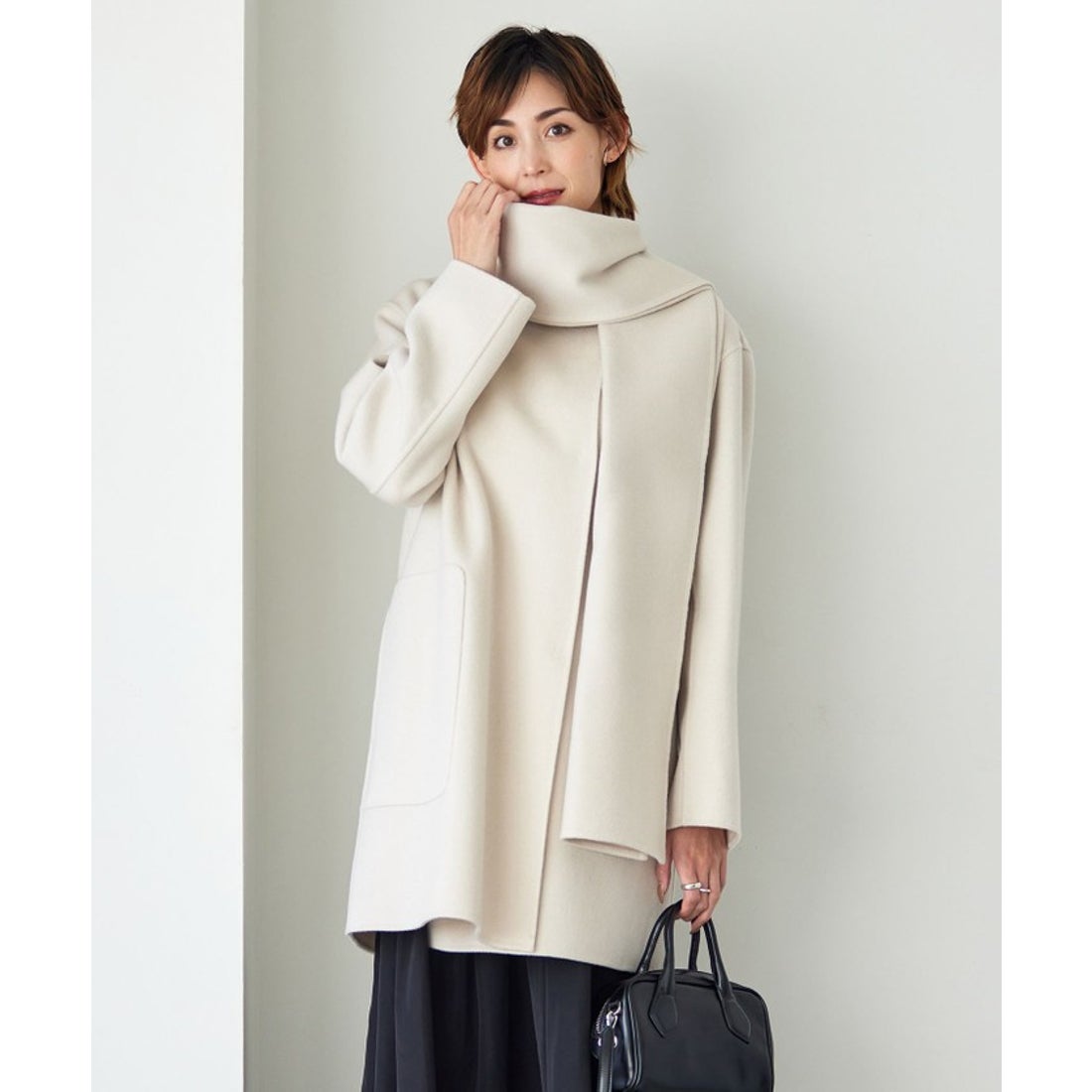 アイシービー オオキイサイズ ICB L ウールリバー ストール付きノー