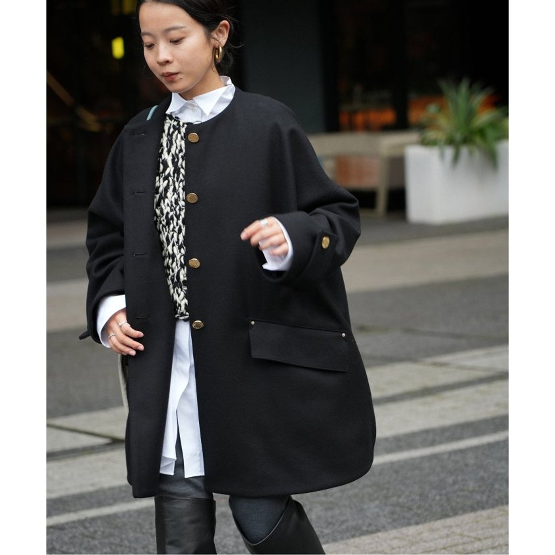 イエナ IENA MACKINTOSH/マッキントッシュ 別注 HUMBIE ノーカラー