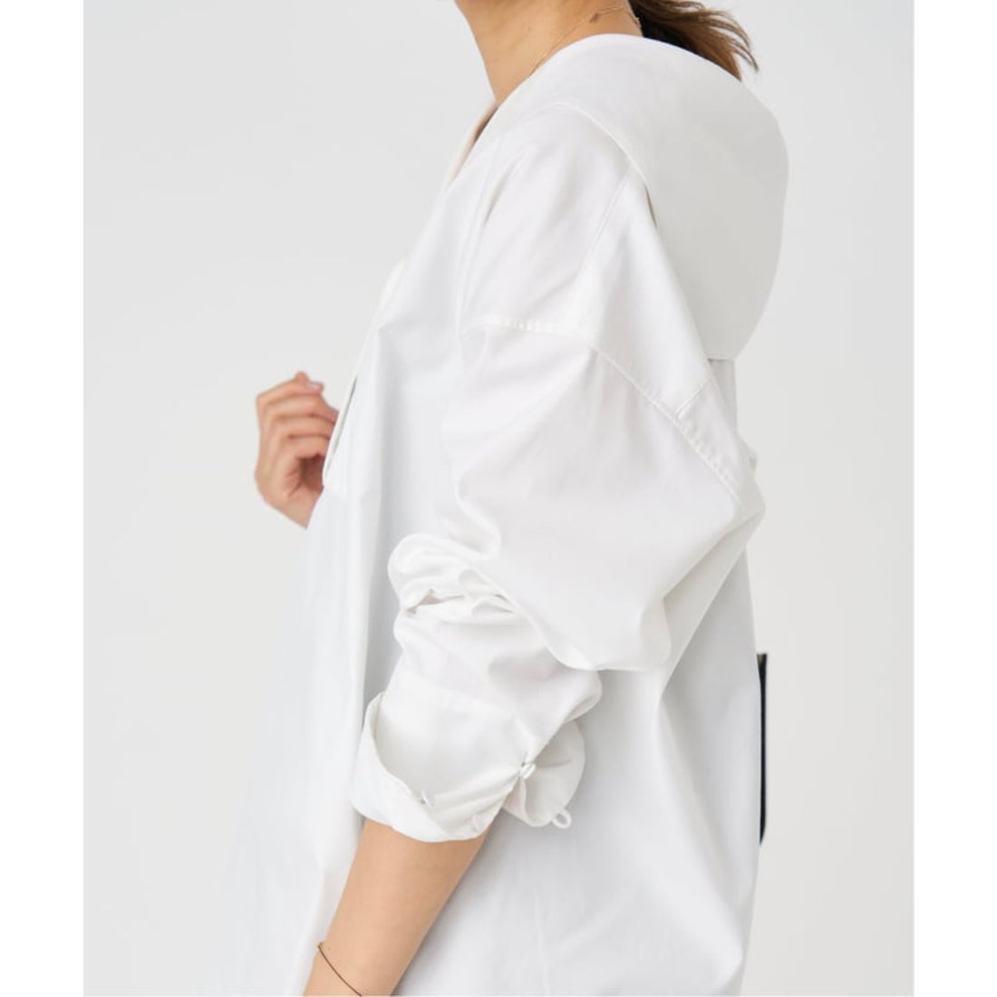 イエナ IENA セイラーカラードレスシャツ （ホワイト） - ファッション