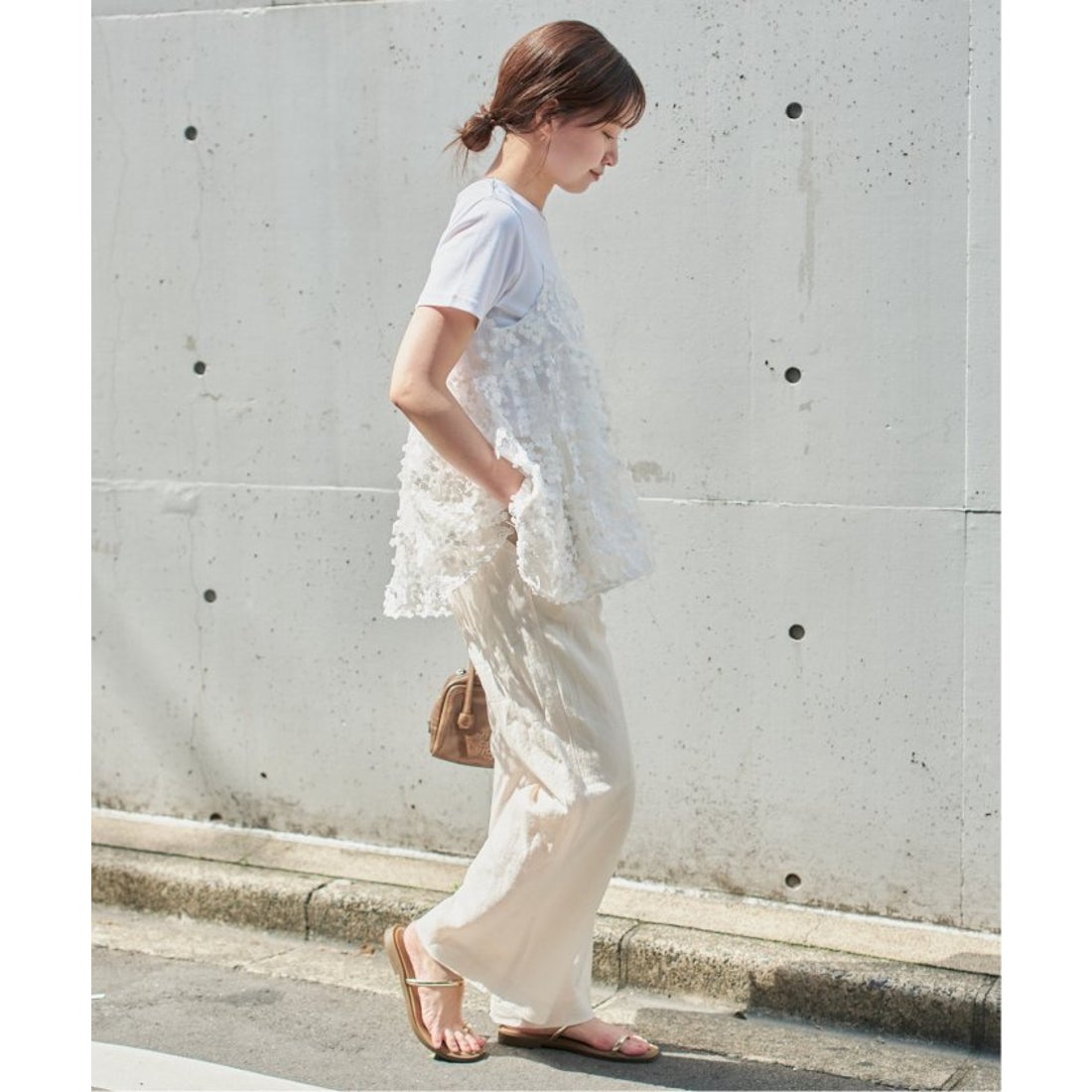 イエナ IENA 《追加予約》フラワーエンブロイダリー キャミソール