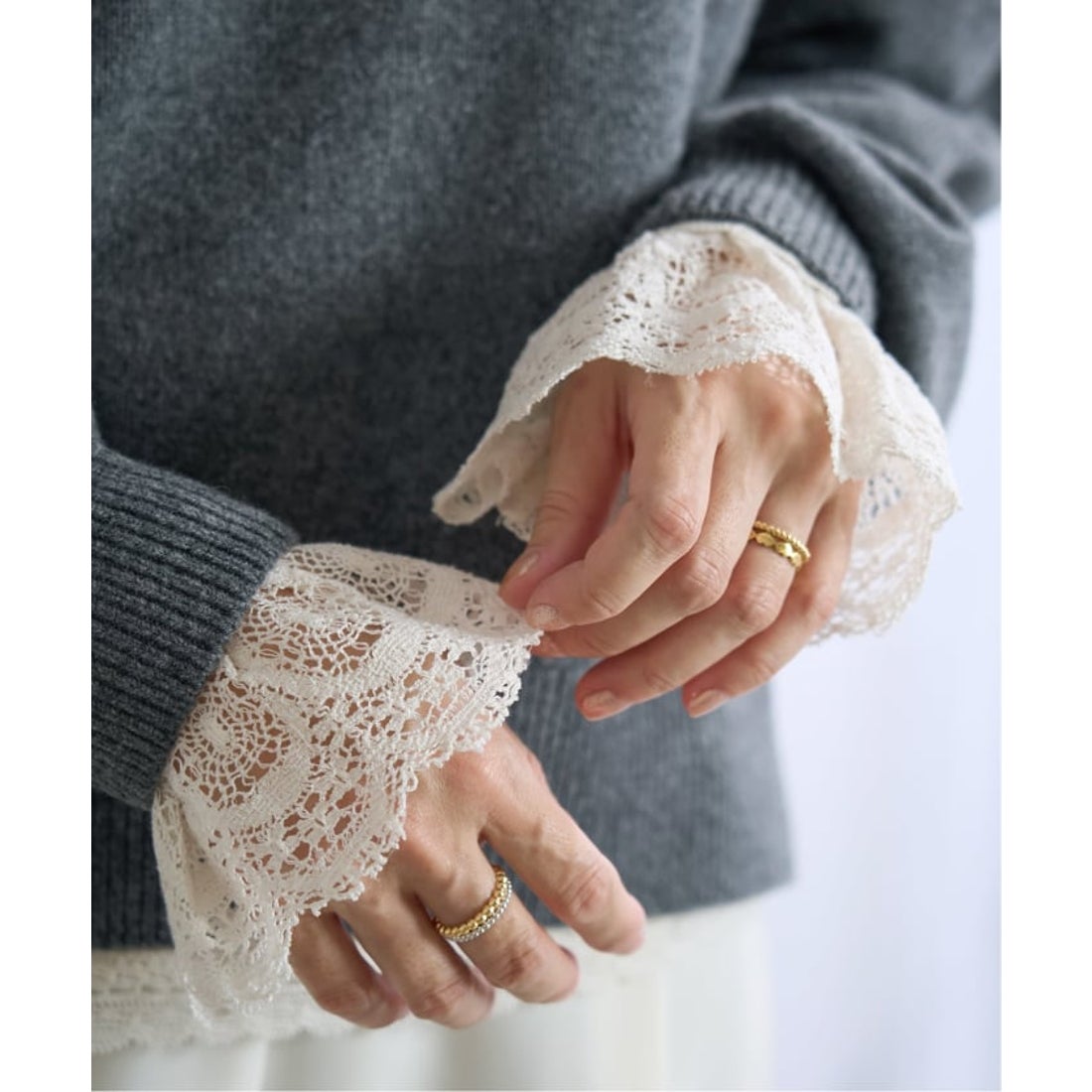 イエナ IENA リーフレースブラウス （ナチュラル） - ファッション通販