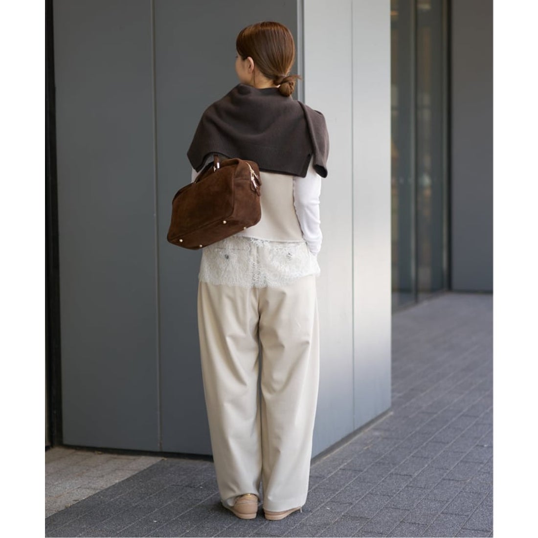 イエナ IENA 《追加予約》レースヘムキャミソール （グレー