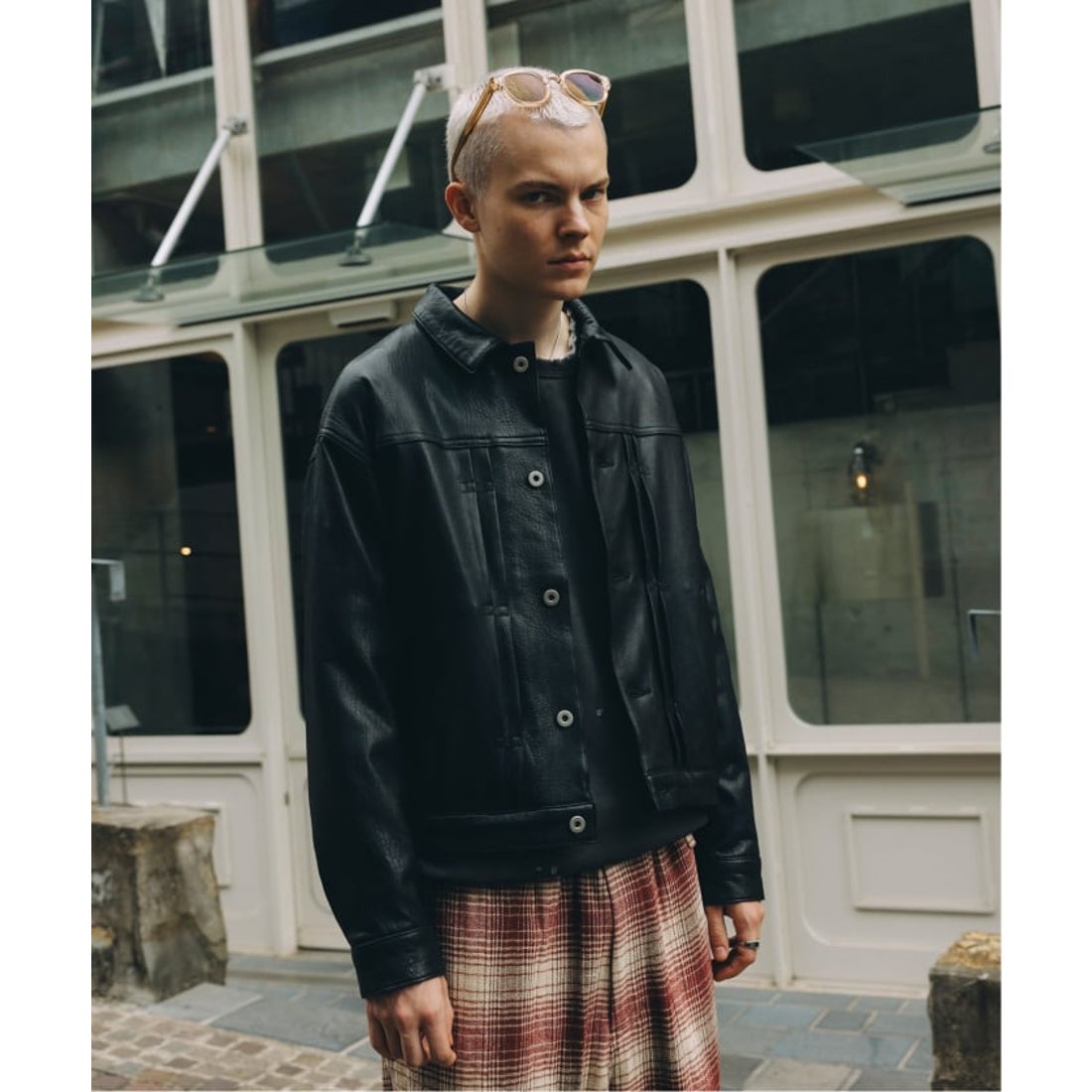 ジャーナルスタンダード JOURNAL STANDARD NZ ラムレザー トラッカー