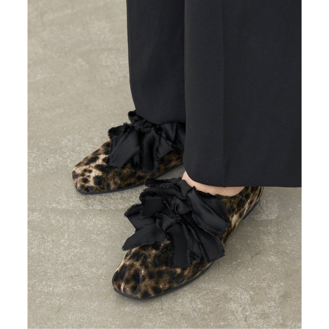 ル タロン LE TALON 《追加》GRISEサテンリボンバレリーナ （キャメル