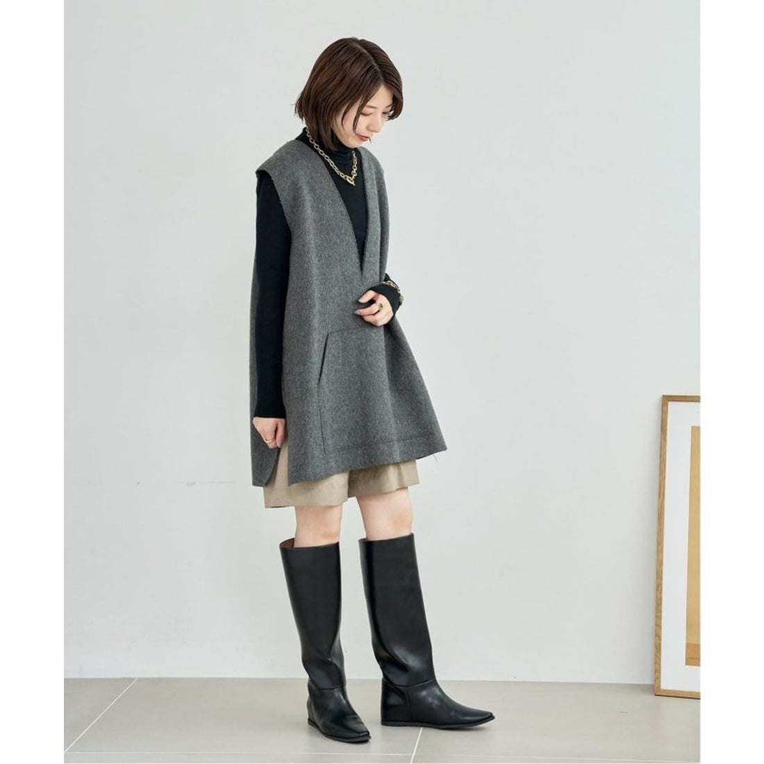 ル タロン LE TALON 《追加4》2cmワイドシャフトロングブーツ