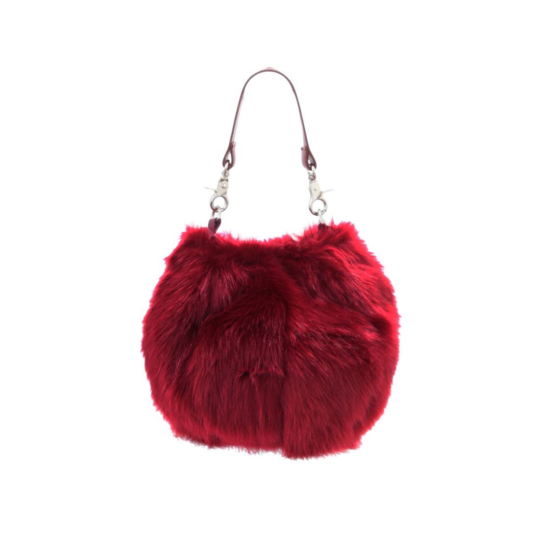 jouetie ボールファーバッグ（レッド） -靴＆ファッション通販