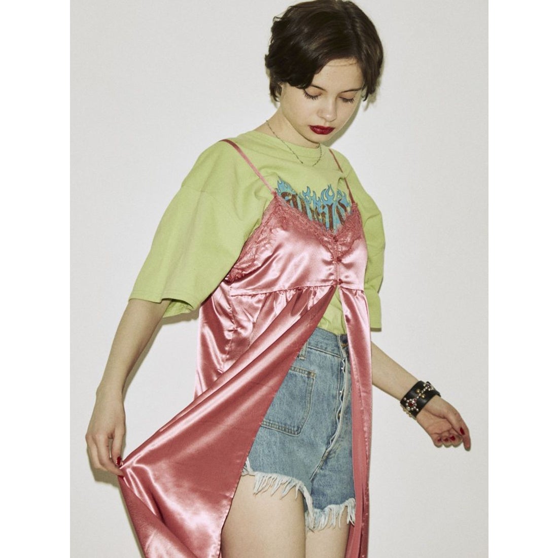 jouetie ランジェリーキャミワンピース（ピンク） -ファッション通販