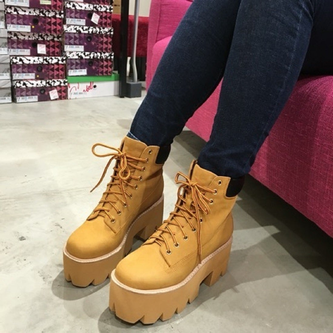 ジェフリーキャンベル Jeffrey Campbell 厚底レースアップショート