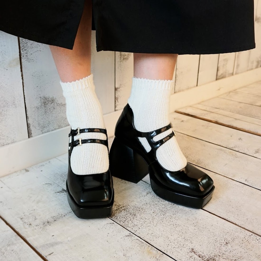 ジェフリーキャンベル Jeffrey Campbell 厚底メリージェーンパンプス