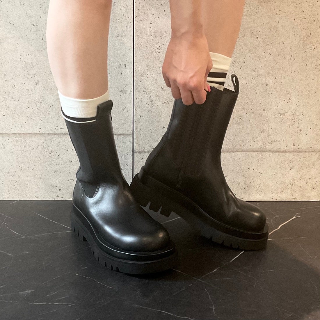 ジェフリーキャンベル Jeffrey Campbell ダブルソールサイドゴアブーツ