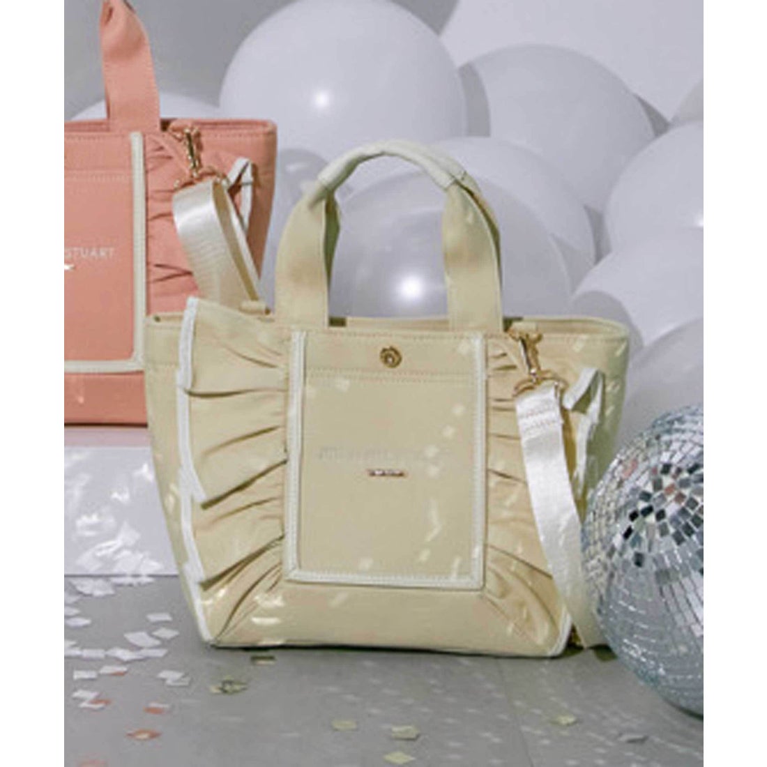 ジルバイジルスチュアート JILL by JILLSTUART フレームフリルトート小