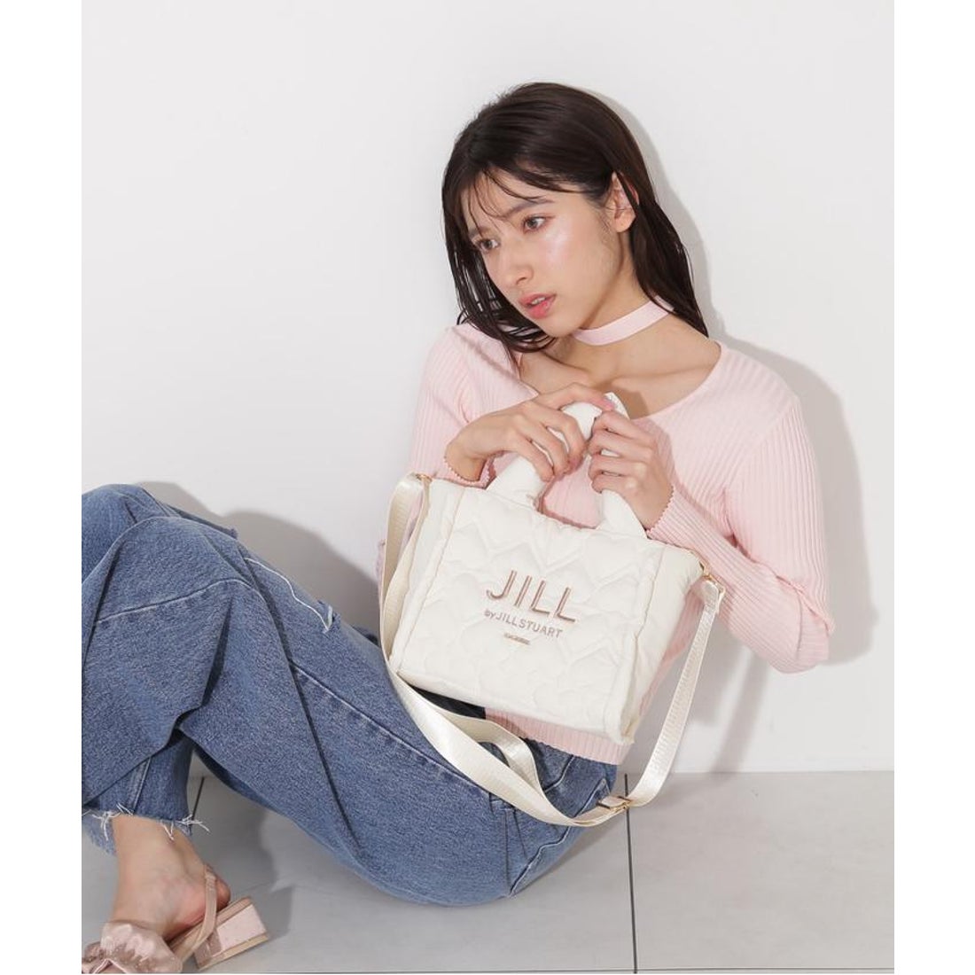 ジルバイジルスチュアート JILL by JILLSTUART ハートパフトート