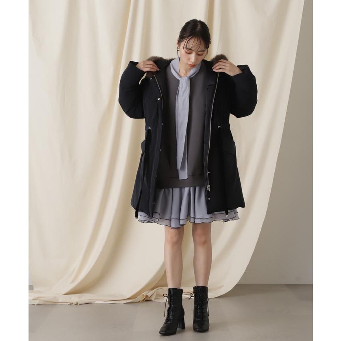 ジルバイジルスチュアート JILL by JILLSTUART ミリタリーリバーシブル