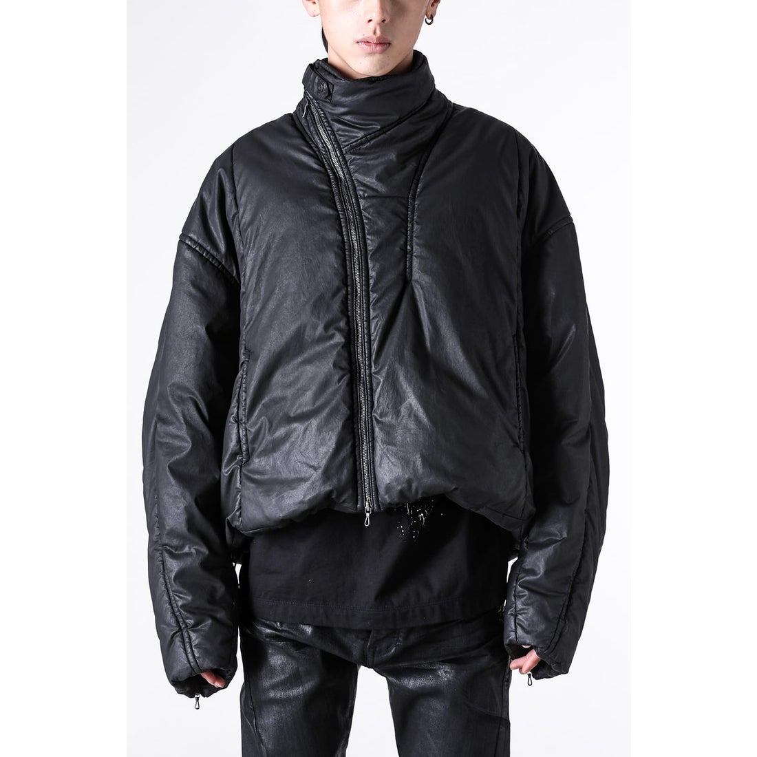 ユリウス JULIUS COATED CLOTH JACKET （BLACK） -FASCINATE
