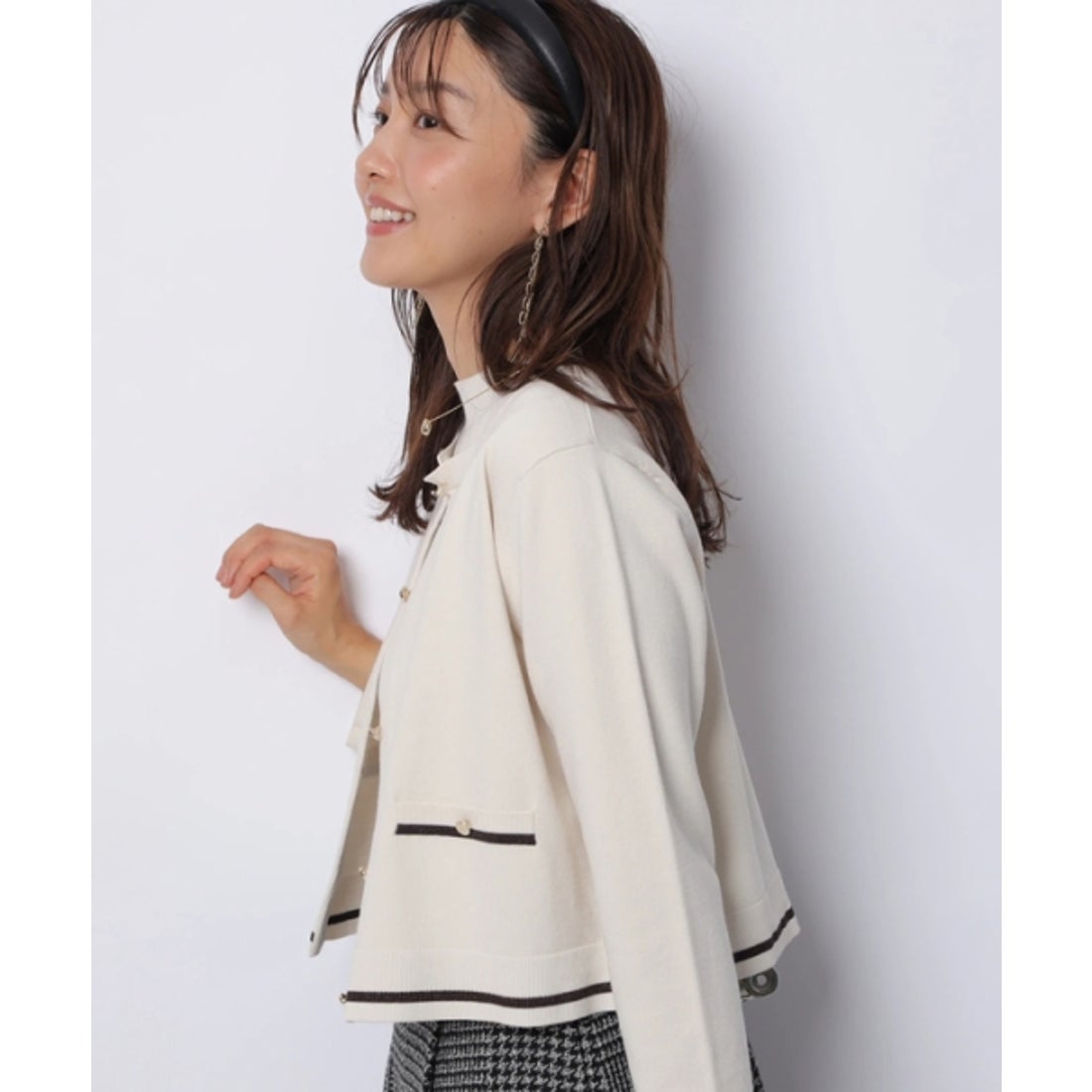 ジャスグリッティー JUSGLITTY ハイネックアンサンブル （茶