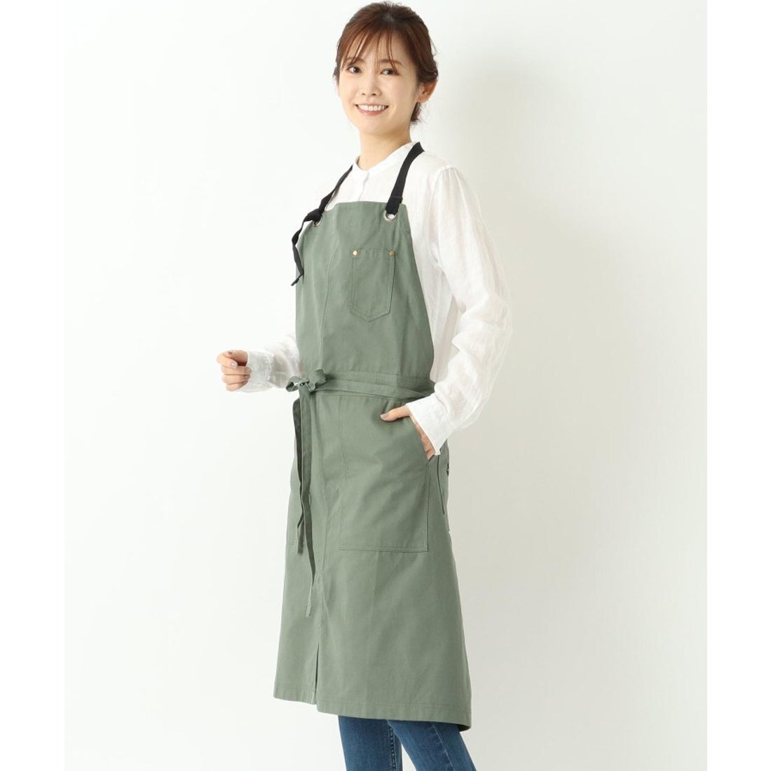 ワンズテラス one'sterrace ツールスタンド ロングエプロン （カーキ