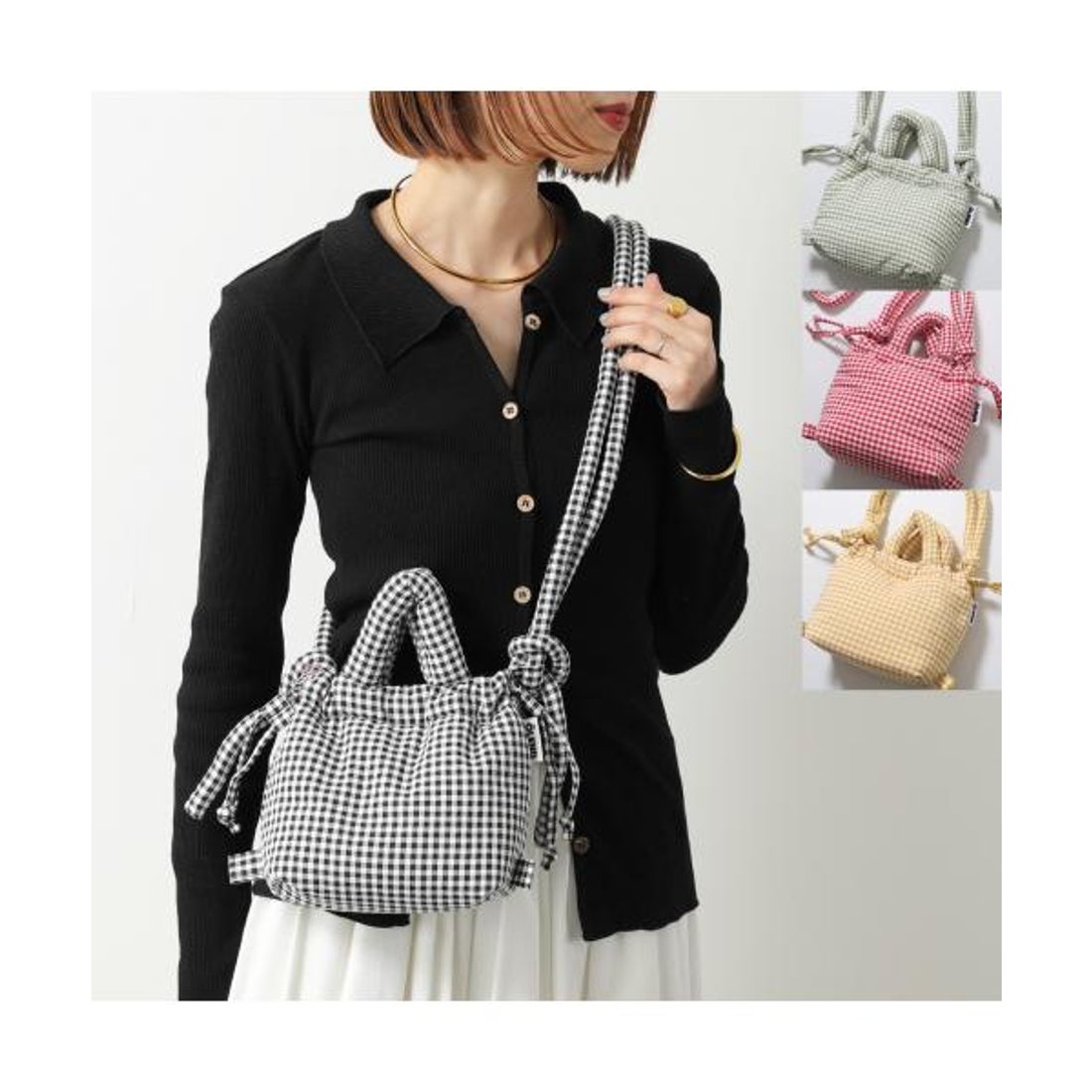 オレンド OLEND OLEND ショルダーバッグ MICRO ONA SOFT BAG チェック