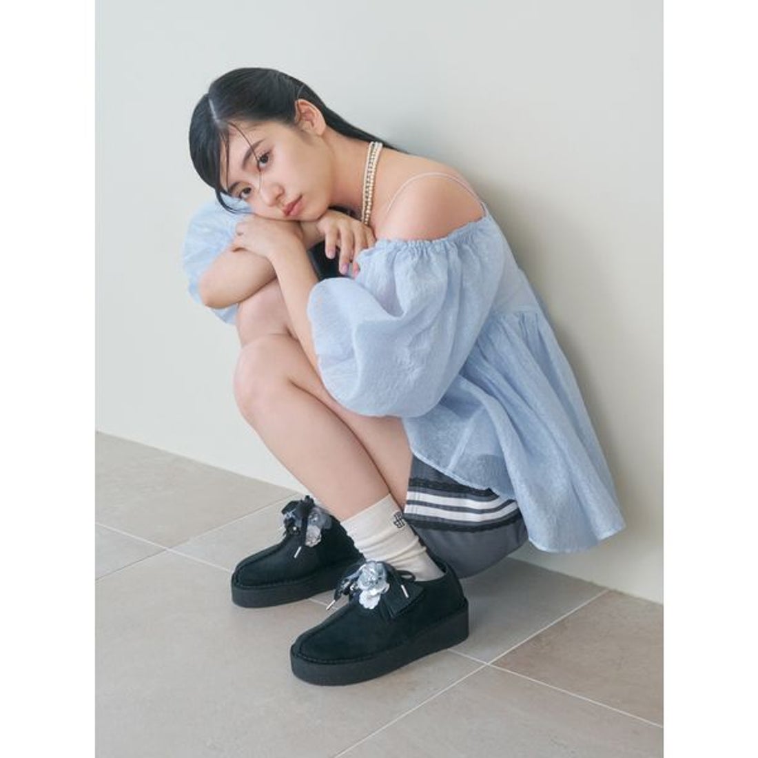 リリーブラウン LILY BROWN 【Clarks×LILYBROWN】Trek Wedge （BLK