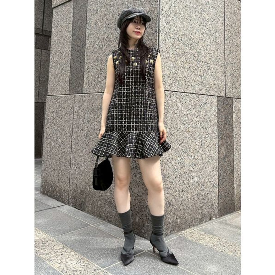 リリーブラウン LILY BROWN [L.B CANDY STOCK]ツイードビジューAライン