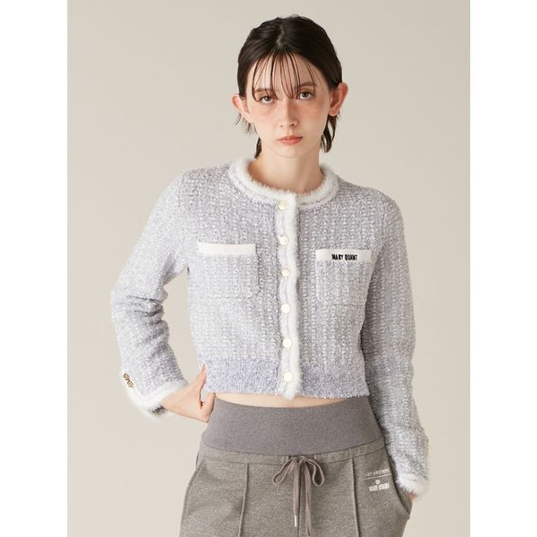 リリーブラウン LILY BROWN 【LILY BROWN×MARY QUANT】ツイードニット