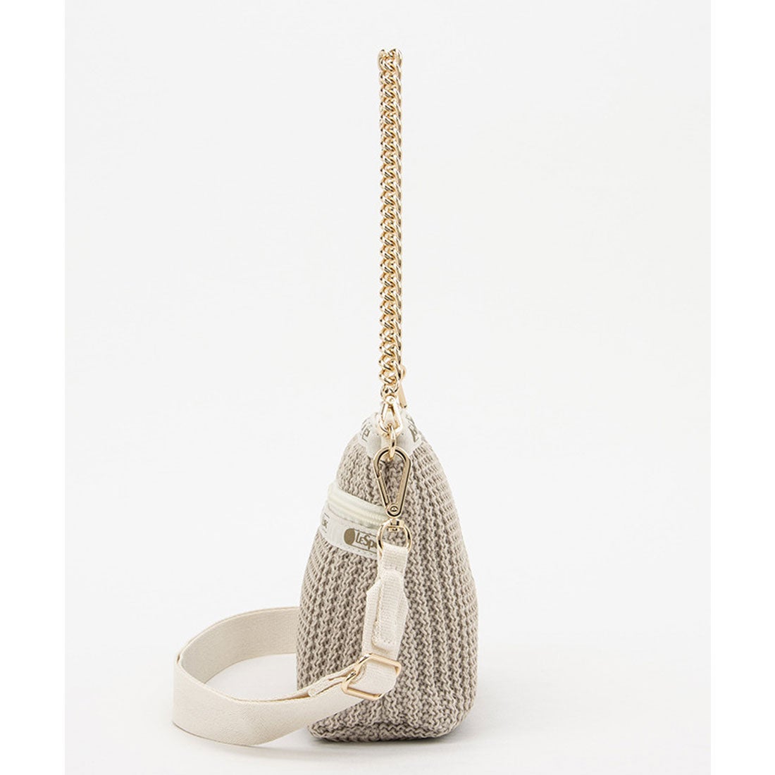 レスポートサック LeSportsac CHAIN CROCHET CLUTCH （ベージュ