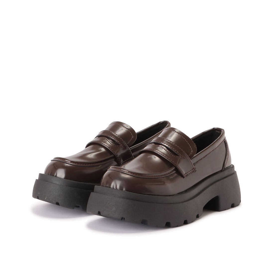 レースレディース Lace Ladies 厚底エナメルコインローファー