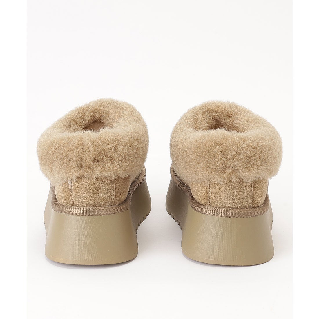 レースレディース Lace Ladies スエード調 厚底 ムートン ショート