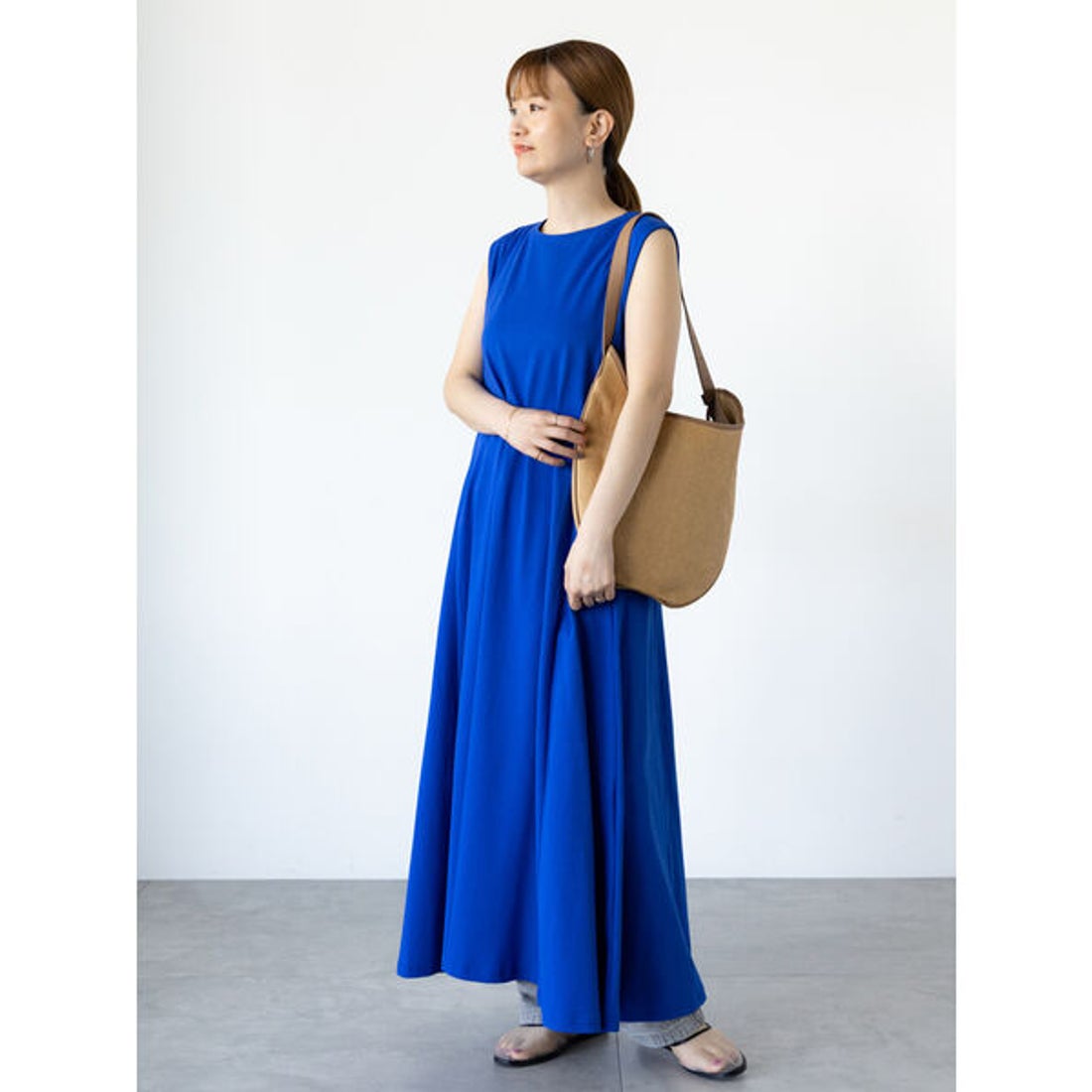 ルノンキュール Lugnoncure ノースリーブカットワンピース