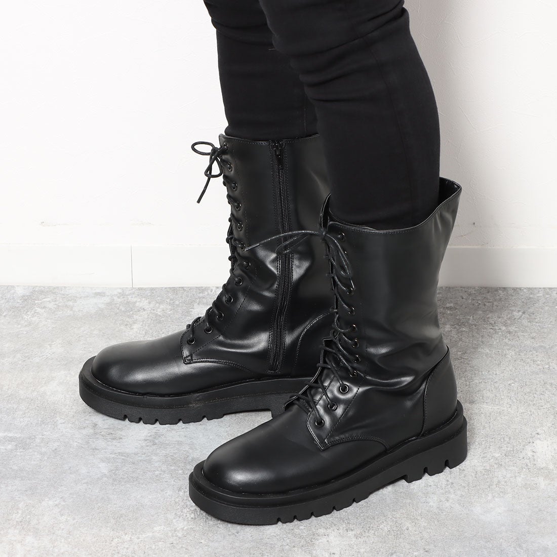 リバティードール LiBERTYDOLL 12ホール レースアップ ミドルブーツ