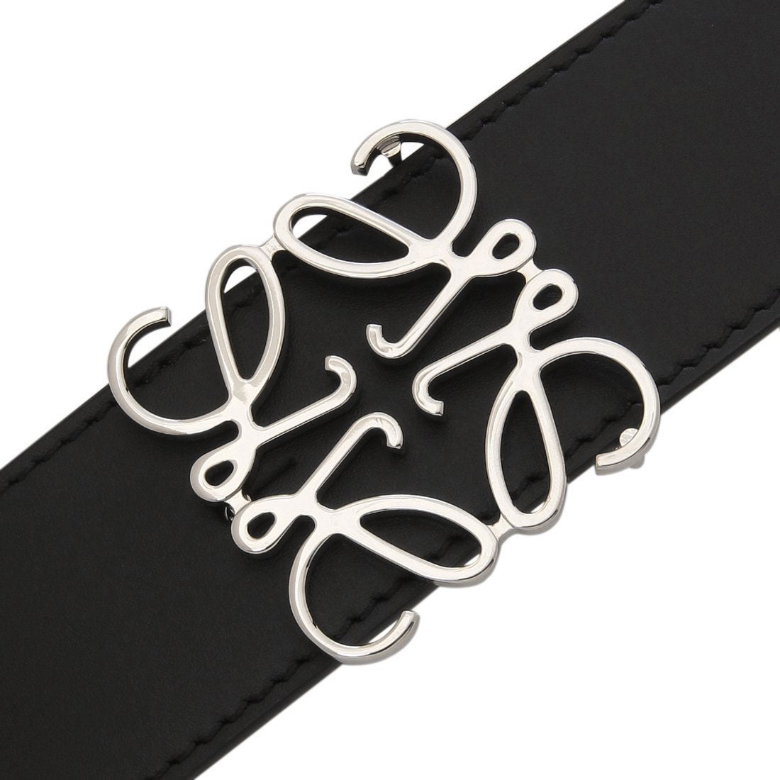 ロエベ LOEWE ベルト リバーシブルアナグラム 4cm ブラック ベージュ