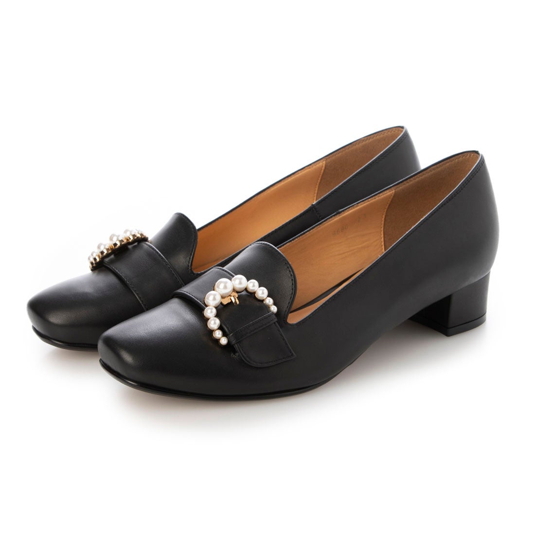 ランバン コレクション LANVIN COLLECTION パールバックルスクエアトゥ