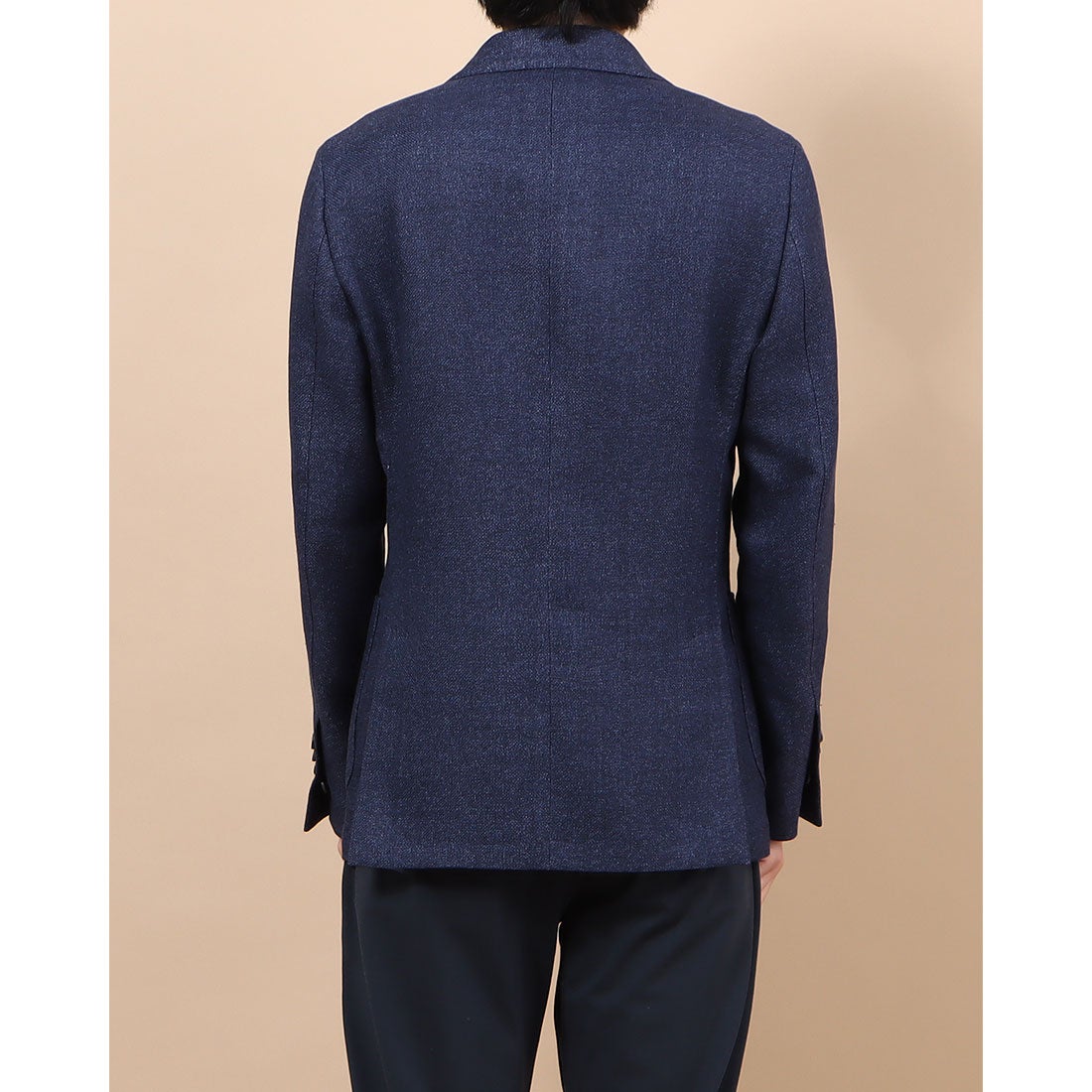 ラルディーニ LARDINI ウールリネン3Bジャケット （NAVY