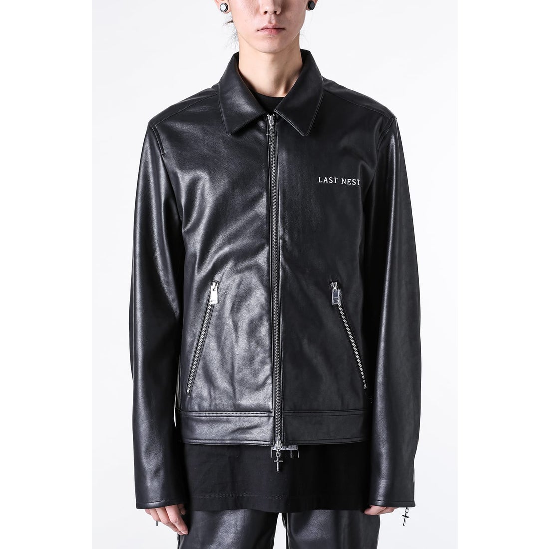 ラストネスト LAST NEST Leather Swing Top （Black） -FASCINATE