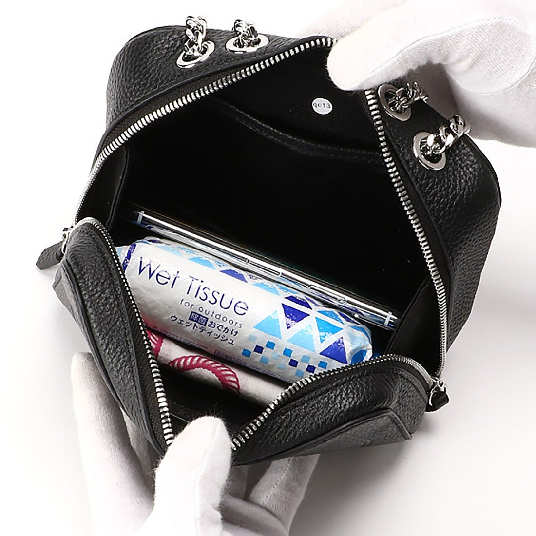 ラコステ LACOSTE CROCO CREWチェーンハンドルバッグ （イエロー） -靴