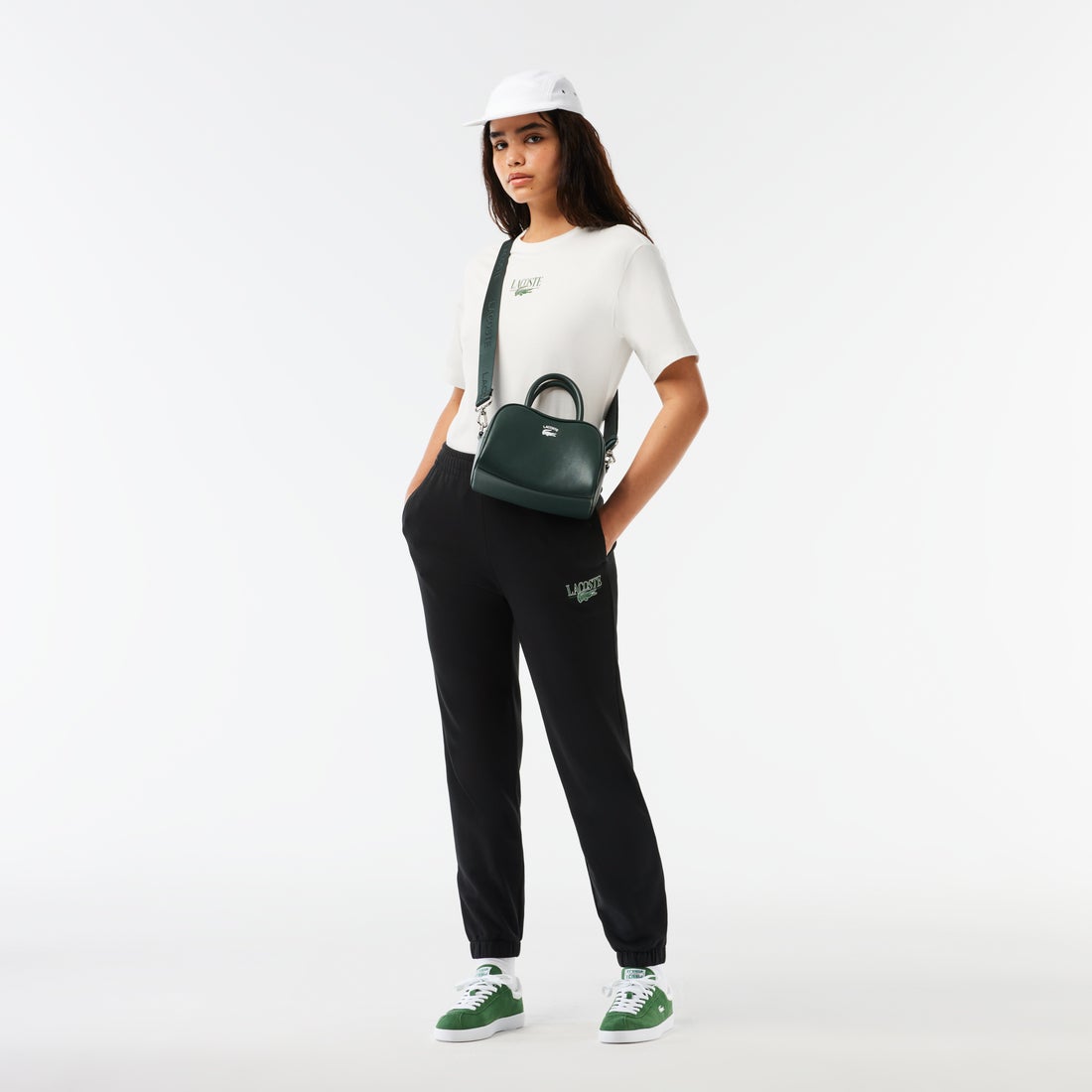 ラコステ LACOSTE LORA スモールトップハンドルバッグ （ブラック