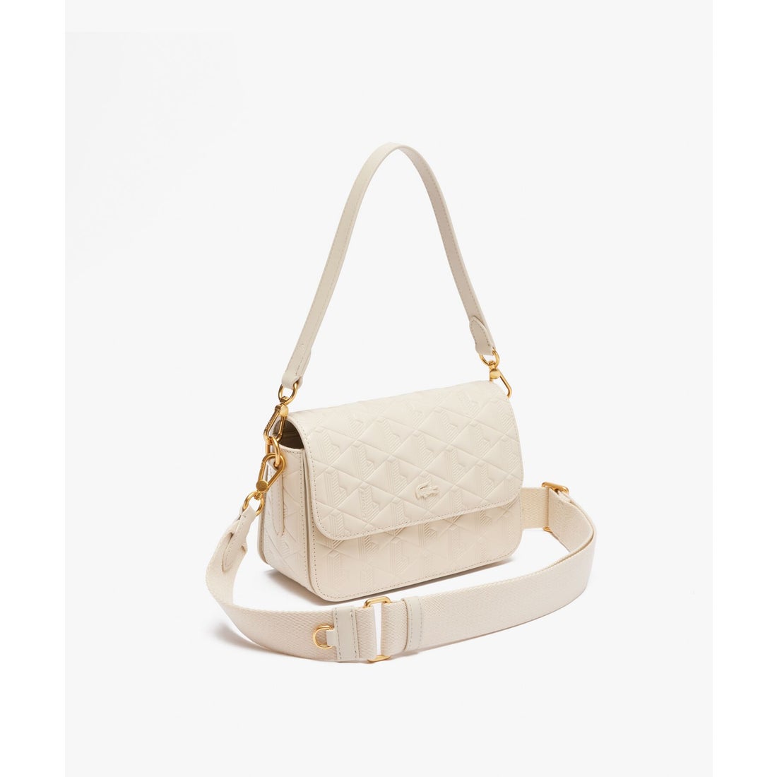 ラコステ LACOSTE マヘキ レザーショルダーバッグ（モスグリーン