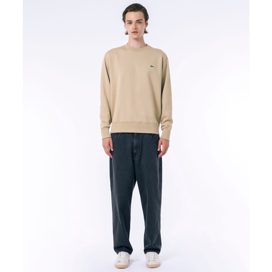 ラコステ LACOSTE プレミアムスウェットクルーネック （ホワイト