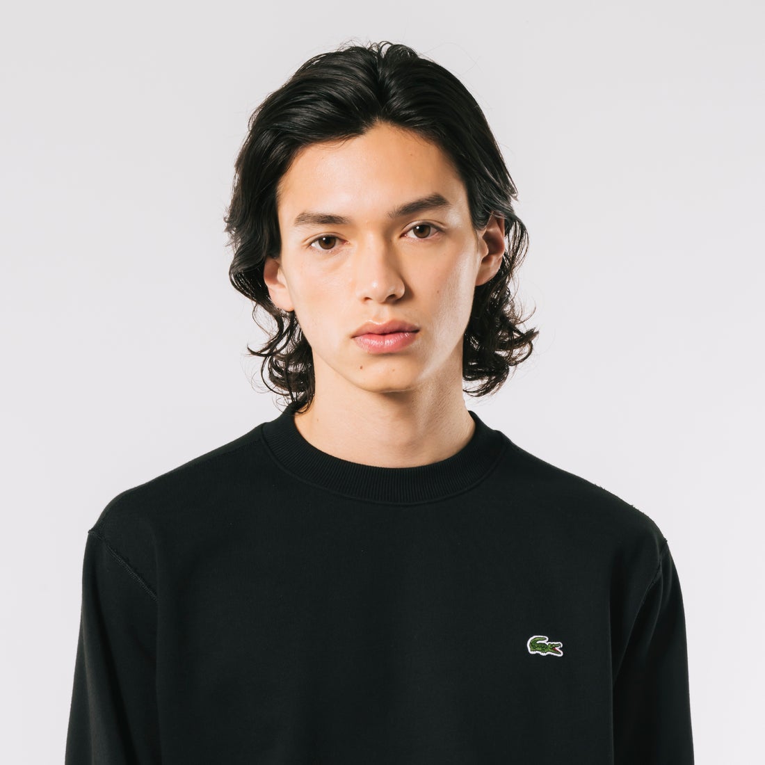 ラコステ LACOSTE プレミアムスウェットクルーネック （ホワイト