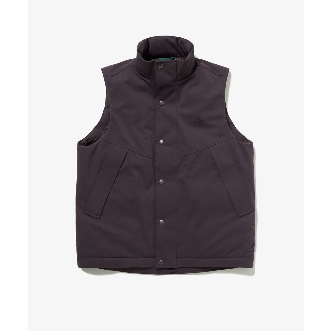 ラコステ LACOSTE 耐水透湿ダウンベスト（ブラック） -waja bazar